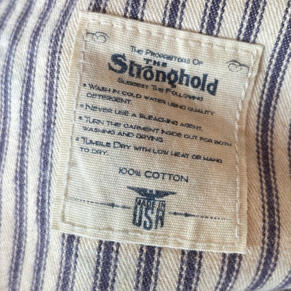 Men's The Stronghold Selvedge Slim Straight Leg Jeans with Spice Stitching 32" - Picture 6 of 10